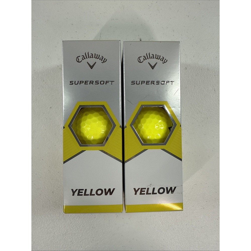 2 - Callaway Super Soft 3 Pack‎ Yellow Golf Balls Brand New